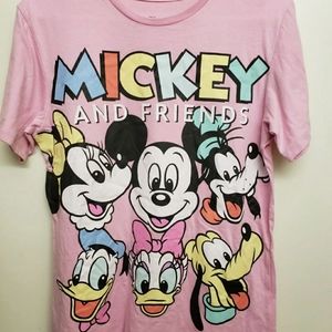 Pink Mickey and Friends shirt